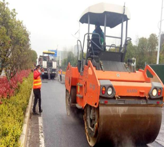 武漢陽(yáng)邏開發(fā)區(qū)主干道路面黑化工程