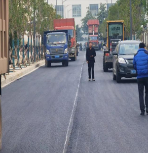 武漢陽邏開發區主干道路面黑化工程